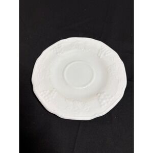 Vintage Indiana Milk Glass Colony Harvest Grape Saucer 6 inch Vintage 1970's